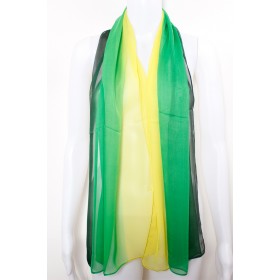 Two Tone Silky Long Scarf